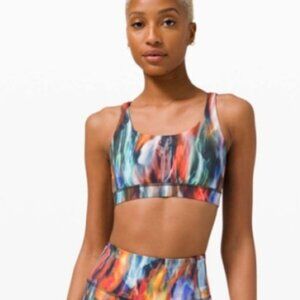 LULULEMON Energy Bra Medium Support in Chroma Fusion Multi. Size 10